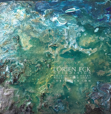 Image of Element Collectible mixed media painting Water 7 by Lorien Eck